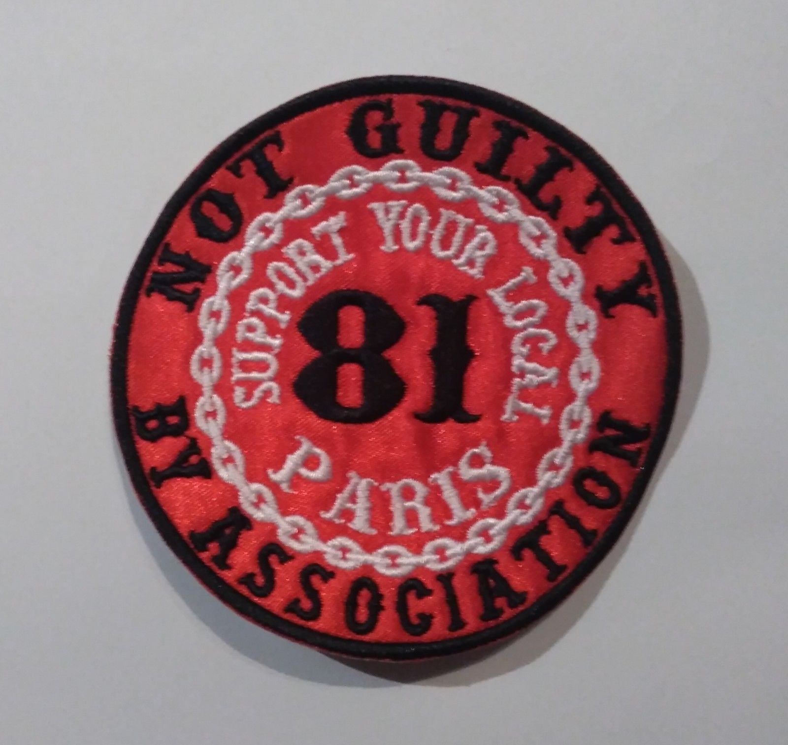 Patch Not Guilty Hells Angels Paris 